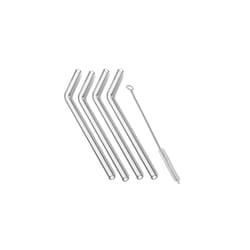 Fox Run Outset Clear Glass Drinking Straws