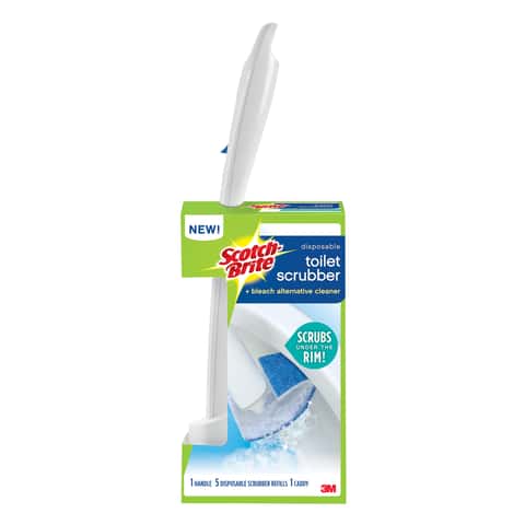  Scotch-Brite Disposable Toilet Scrubber Refills, Removes Rust &  Hard Water Stains, 10 Disposable Refills Blue : Health & Household