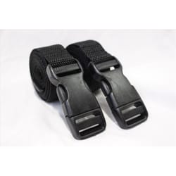 Bulk-Strap 1 in. W X 4 ft. L Black Utility Strap 175 lb 2 pk