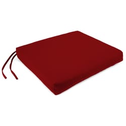 Jordan Manufacturing Red Polyester Seat Pad 17 in. W X 19 in. L