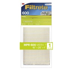 Filtrete 10 in. W X 20 in. H X 1 in. D Fiberglass 7 MERV Pleated Air Filter 1 pk