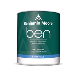 Benjamin Moore Ben Eggshell Base 1 Paint and Primer Interior 1 qt