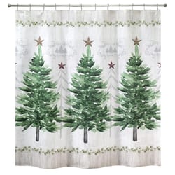 Avanti Linens 72 in. H X 72 in. W Multicolored Trees Shower Curtain Polyester