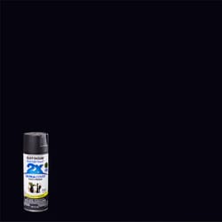 Rust-Oleum  Painter's Touch 2X Ultra Cover  Flat  Black  Spray Paint  12 oz. 