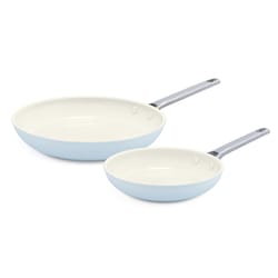 GreenPan Padova Ceramic Fry Pan Set Blue