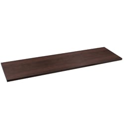 Knape & Vogt 5/8 in. H x 8 in. W x 36 in. D Espresso Particle Board Shelf