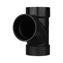 Charlotte Pipe 2 in. Hub X 2 in. D Hub ABS Sanitary Tee