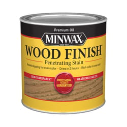 Minwax Wood Finish Semi-Transparent Weathered Oak Oil-Based Penetrating Wood Stain 1/2 pt