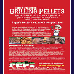 Papa's St. Louis Hardwood Pellets All Natural Competition Blend 40 lb