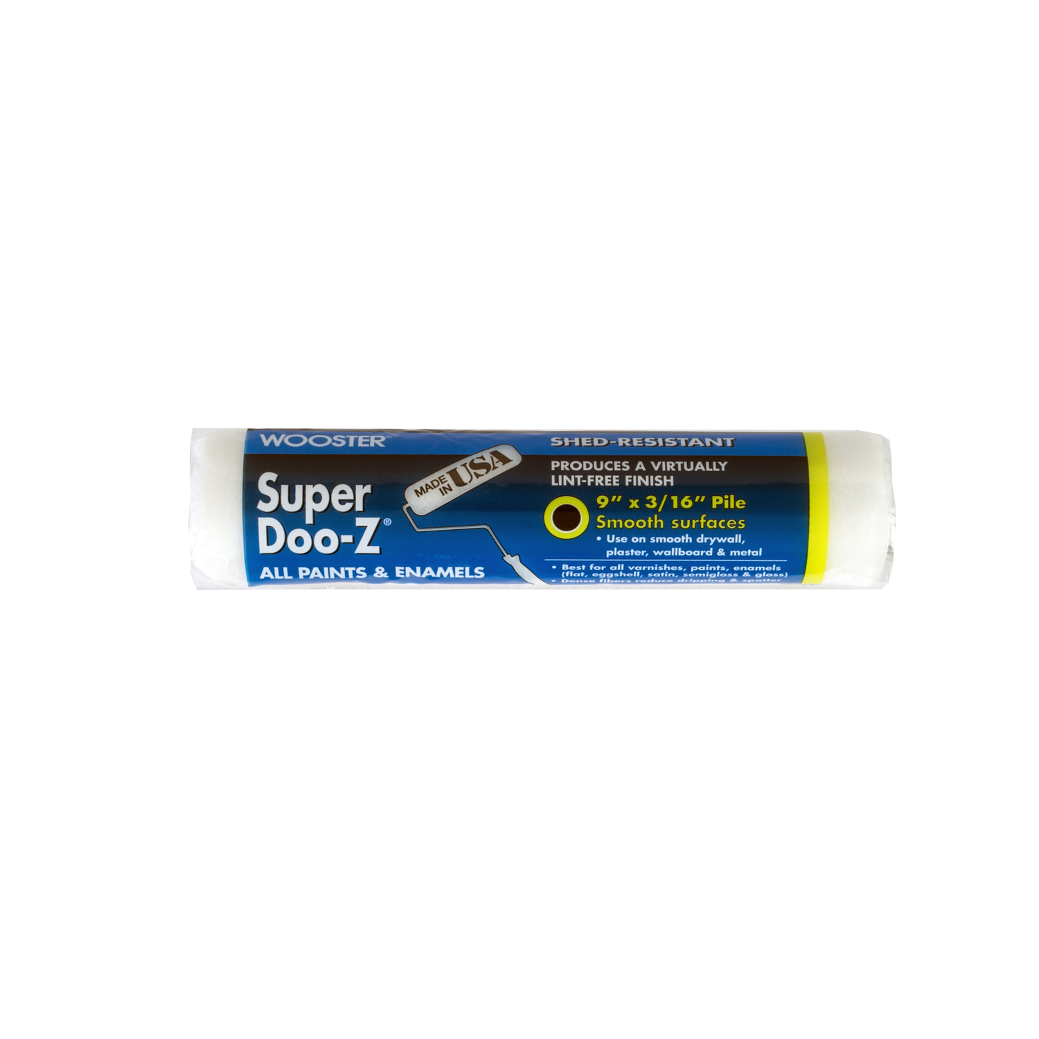 Photos - Putty Knife / Painting Tool Wooster Super Doo-Z Fabric 9 in. W X 3/16 in. Regular Paint Roller Cover 1