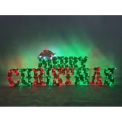 Gemmy Flat-tastic Merry Christmas 19 in. Yard Decor