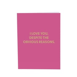 Chive Blank Greeting Card I Love You, Despite the Obvious Reasons