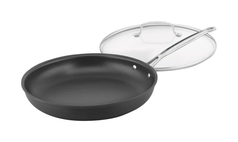 Cuisinart Chef’s Classic Aluminum Skillet w/Lid 12 in. Black Sansujyuku sansujyuku.com