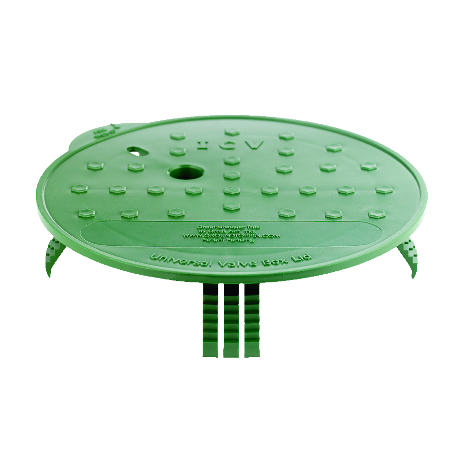 Photos - Other sanitary accessories Groundtopper 10 3/4 in. W X 2 3/8 in. H Round Valve Box Lid Green UNI10
