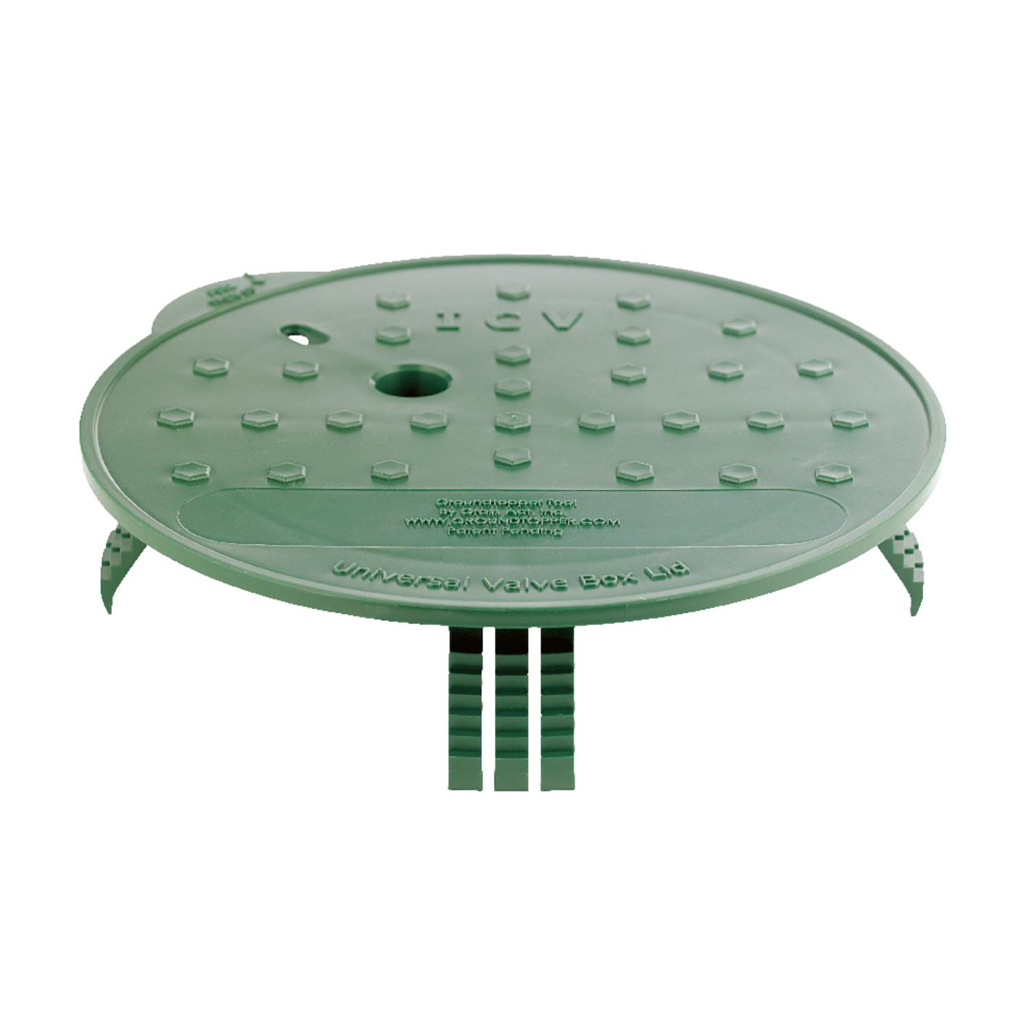 Photos - Other sanitary accessories Groundtopper 10 3/4 in. W X 2 3/8 in. H Round Valve Box Lid Green UNI10