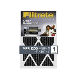 Filtrete Odor Reduction 30 in. W X 24 in. H X 1 in. D Carbon 11 MERV Pleated Air Filter 1 pk