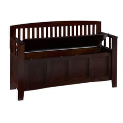 Linon Home Decor Walnut Wood Bench