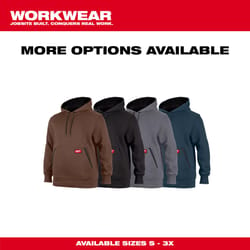 Milwaukee M Long Sleeve Men's Hooded Hoodie Gray