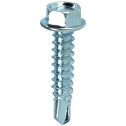 Teks No. 10 in. X 1-1/2 in. L Hex Hex Washer Head Sheet Metal Screws 90 pk