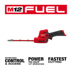 Milwaukee M12 FUEL 2533-20 8 in. 12 V Battery Hedge Trimmer Tool Only