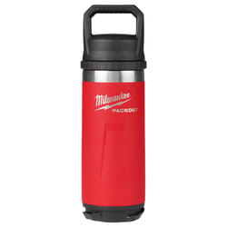 Milwaukee Packout 18 oz Red BPA Free Bottle with Chug Cap