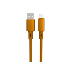 A.S.K USB to Type C Cable 12 ft. Brown