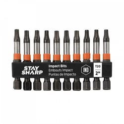 Stay Sharp Torx T20 X 2 in. L Industrial Bit Clip S2 Tool Steel 10 pc