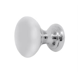 Laurey Summerland Transitional Round Cabinet Knob 1 in. D 1.00 in. Satin Nickel 1 pk