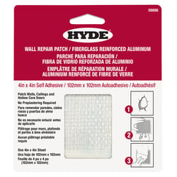 Hyde 4 in. W X 4 in. L X 1/4 in. T Drywall Repair Sheets