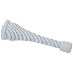 National Hardware Steel w/Plastic Tip White Spring Door Stop Mounts to wall