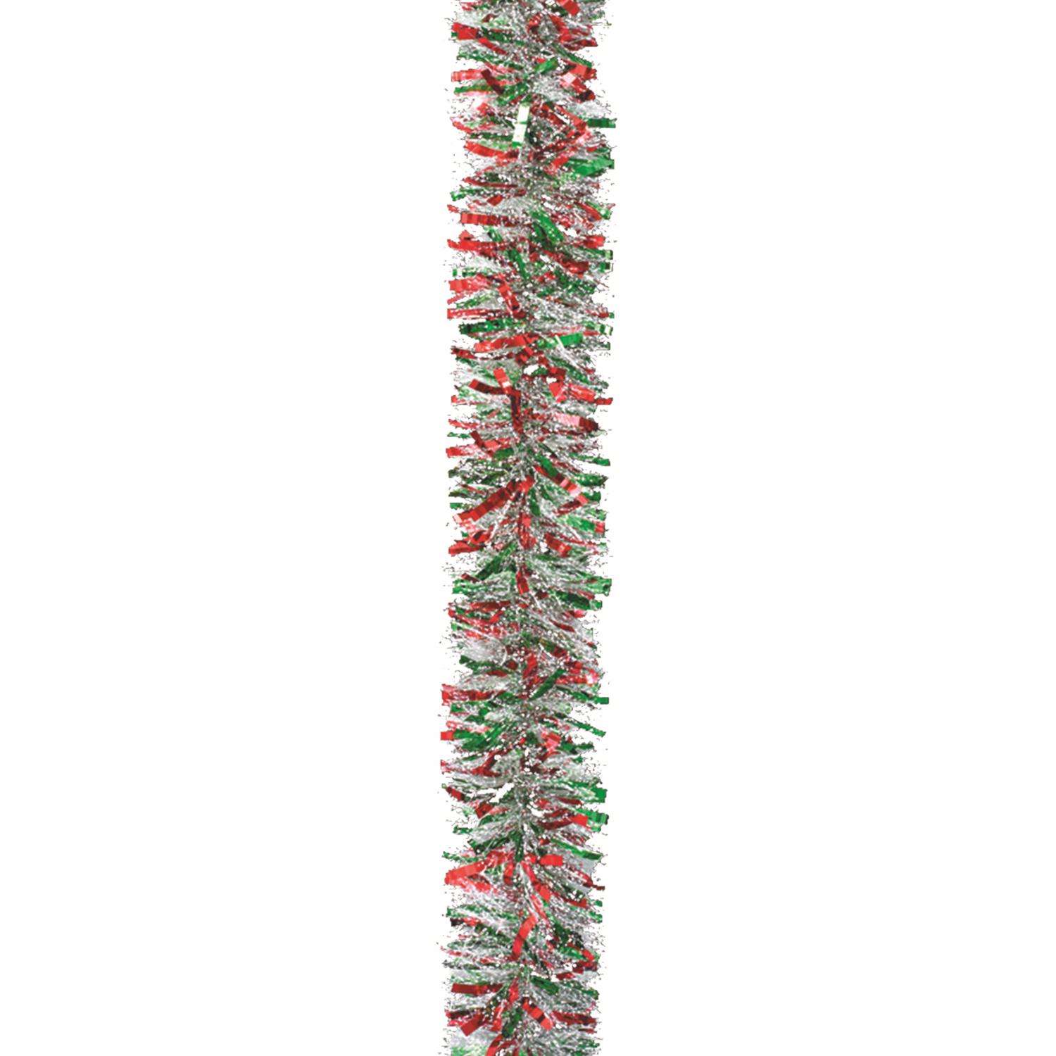 Holiday Trims 4 in. D X 10 ft. L Snowy Deluxe Tinsel Ace Hardware