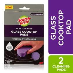 Scotch-Brite Non-Scratch Cleaning Pad For Glass Cooktop 2 pk