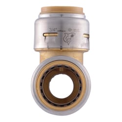 SharkBite Push to Connect 3/4 in. PF X 1/2 in. D PF Brass Reducing Tee