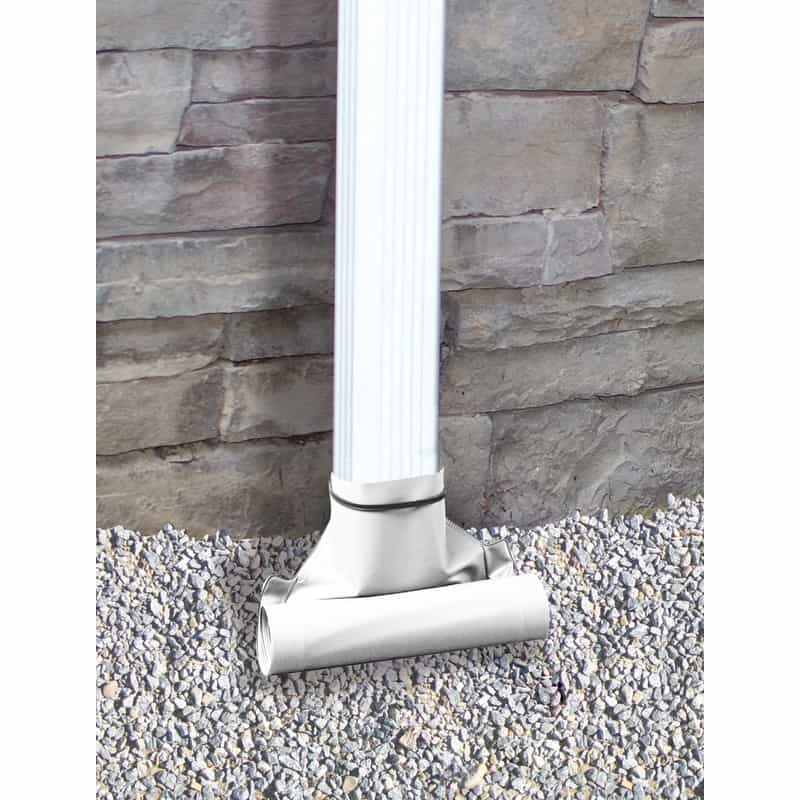 Frost King Drain Away 81/2 in. W x 4 ft. L White Plastic Downspout Extension Ace Hardware