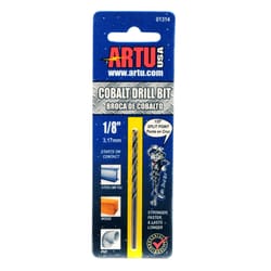 ARTU 1/8 in. X 2-3/4 in. L Cobalt Drill Bit Straight Shank 1 pc