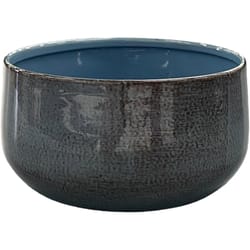 Robert Allen 6 in. D Steel Mini Bella Bowl Planter Stormy Sky