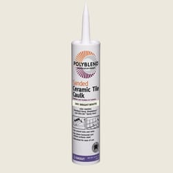 Custom Building Products Polyblend Bright White Siliconized Acrylic Tile Caulk 10.5 oz