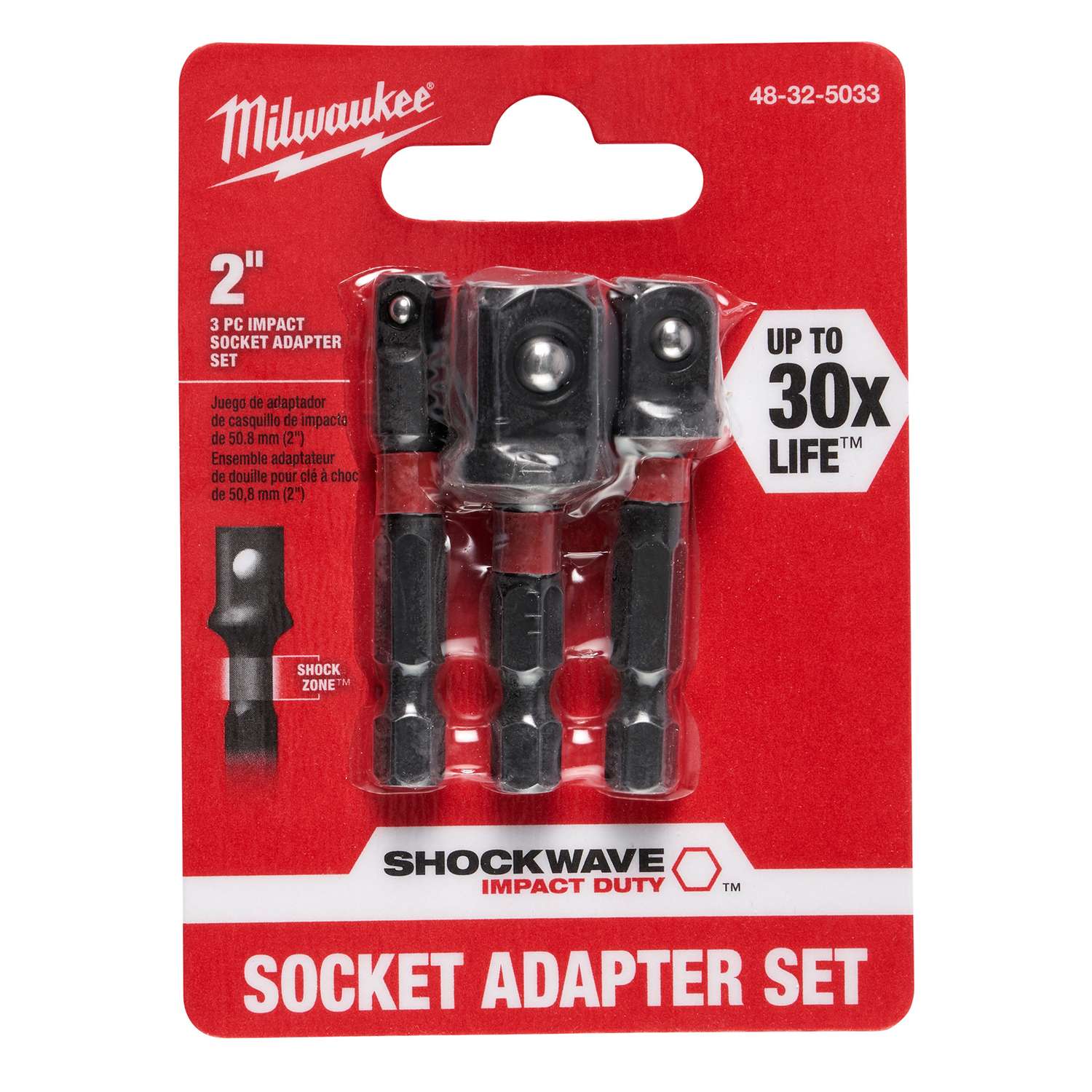 Milwaukee 48-32-5031 Square Socket Adapter for sale online 