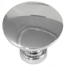 MNG Hardware Soho Round Cabinet Knob 1-1/6 in. D Polished Chrome 1 pk