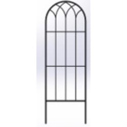 Living Accents 24 in. H Black Steel Trellis