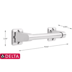 Delta 10.63 in. L Polished Chrome Stainless Steel Grab Bar