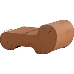 Deroma 1.45 in. H X 1.6 in. W Clay Standard Planter Feet Terracotta