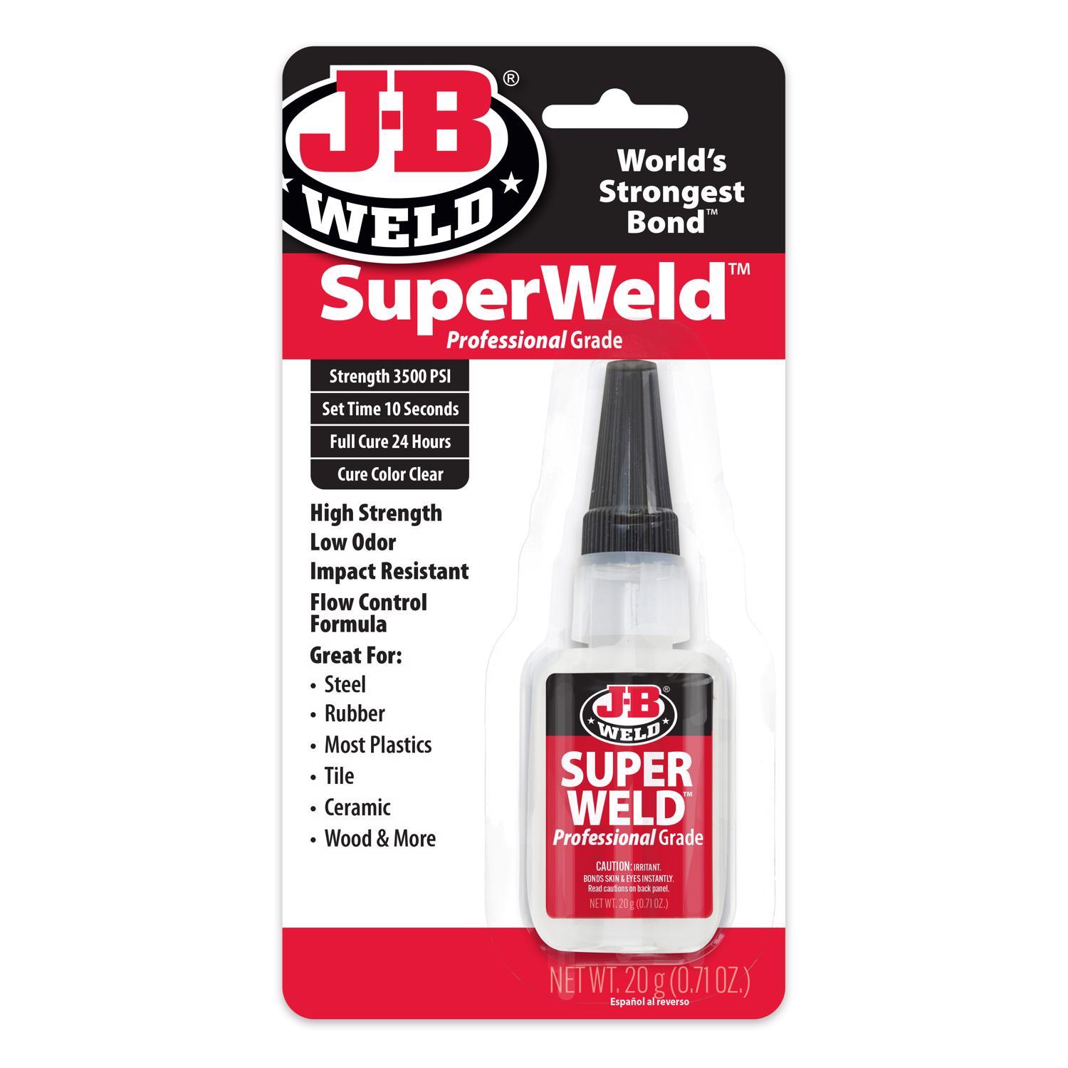 JB Weld Super Weld High Strength Cyanoacrylate Pro Grade Adhesive 20