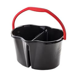 Libman High Power Dual Compartment 4 gal Bucket Black/Red