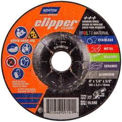 Norton Clipper 4 in. D X 5/8 in. Classic Grinding Wheel