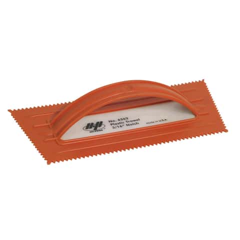 Marshalltown QLT 4-1/4 in. W X 9-1/2 in. L Plastic V Notched Trowel Marshalltown QLT 4-1/4 in. W X 9-1/2 in. L Plastic V Notched Trowel