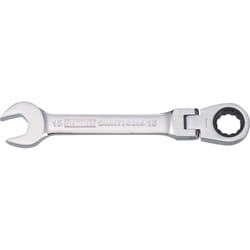 DeWalt 15 mm X 15 mm 12 Point Metric Flex Head Combination Wrench 6.65 in. L 1 pc