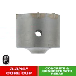 Diablo 3-3/16 in. Carbide Tipped SDS-Plus Core Bit