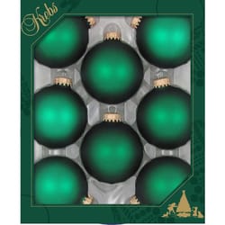 Christmas by Krebs Green Velvet Ball Ornament