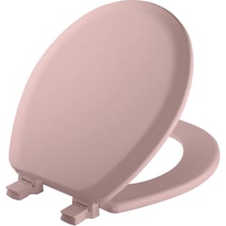Mayfair by Bemis Cameron Round Pink Enameled Wood Toilet Seat